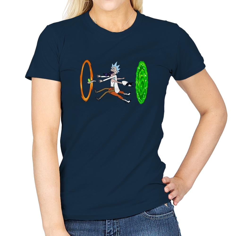 Portal Clash - Womens T-Shirts RIPT Apparel Small / Navy