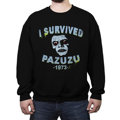 Possession Survivor 1973 - Crew Neck Sweatshirt Crew Neck Sweatshirt RIPT Apparel Small / Black