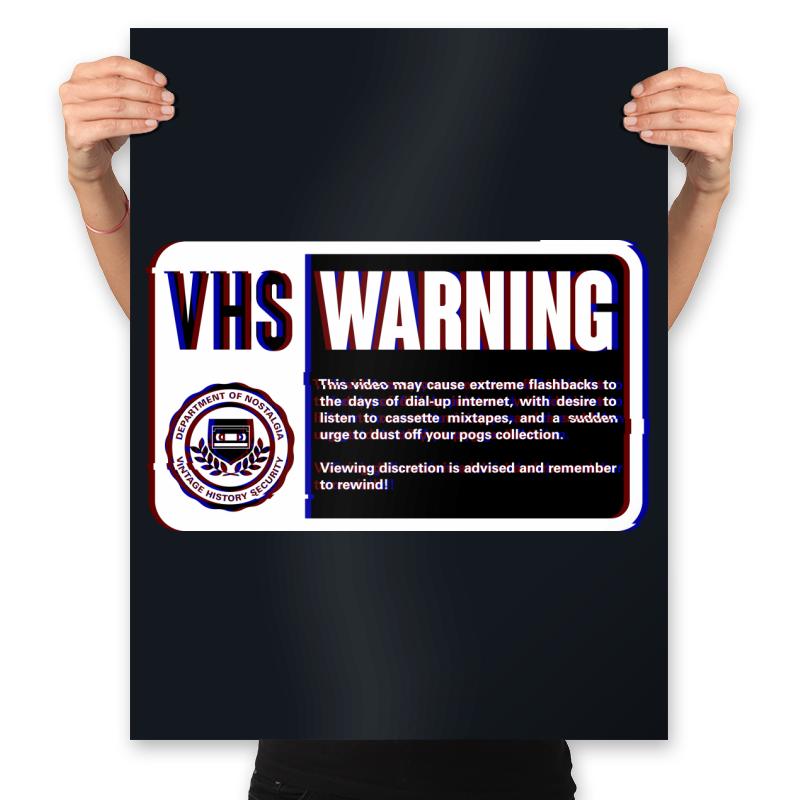 VHS Nostalgia Warning  - Prints