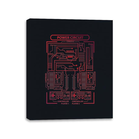 Power Circuit - Canvas Wraps Canvas Wraps RIPT Apparel 11x14 / Black