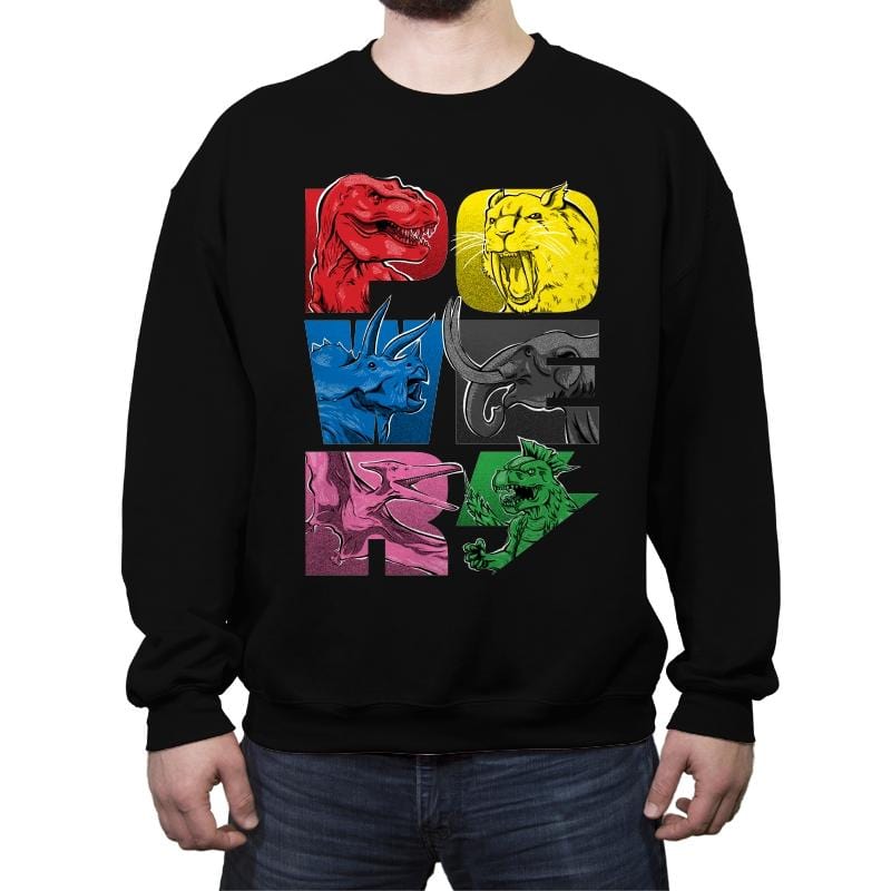 POWER! - Crew Neck Sweatshirt Crew Neck Sweatshirt RIPT Apparel Small / Black