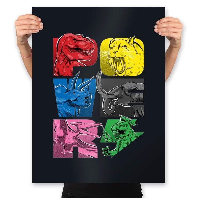 POWER! - Prints Posters RIPT Apparel 18x24 / Black