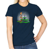 Power Sword and the Stone Exclusive - Womens T-Shirts RIPT Apparel Small / Navy