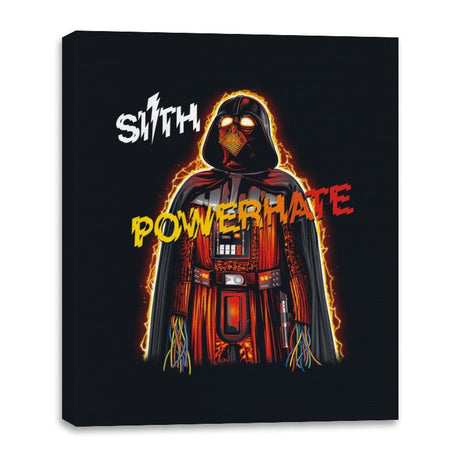 Powerhate - Canvas Wraps Canvas Wraps RIPT Apparel 16x20 / Black