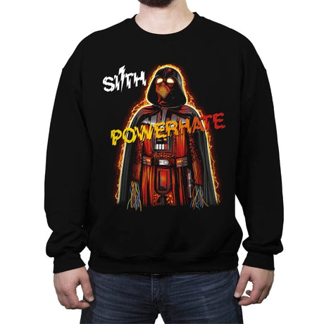 Powerhate - Crew Neck Sweatshirt Crew Neck Sweatshirt RIPT Apparel Small / Black