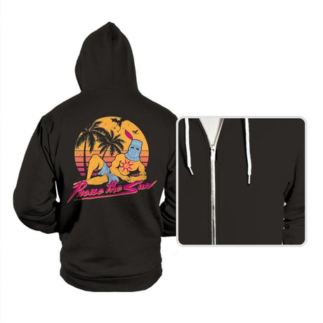 Praise the Summer - Hoodies Hoodies RIPT Apparel Small / Black