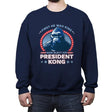 President Kong - Crew Neck Sweatshirt Crew Neck Sweatshirt RIPT Apparel Small / Navy