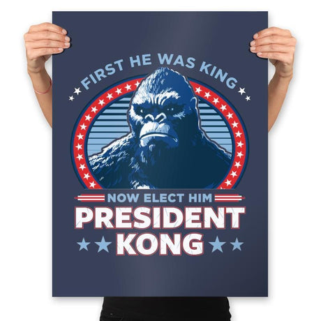 President Kong - Prints Posters RIPT Apparel 18x24 / Navy