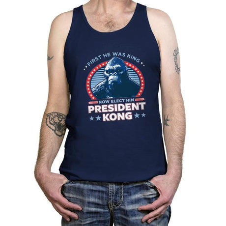 President Kong - Tanktop Tanktop RIPT Apparel X-Small / Navy