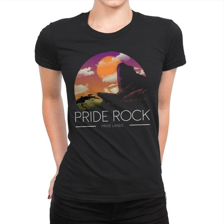 Pride Lands - Womens Premium T-Shirts RIPT Apparel Small / Black