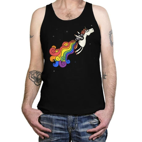 Pride Unicorn Power - Tanktop Tanktop RIPT Apparel X-Small / Black