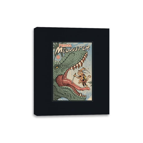 Primal Meowster - Canvas Wraps Canvas Wraps RIPT Apparel 8x10 / Black