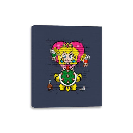 Princess Graffiti - Canvas Wraps Canvas Wraps RIPT Apparel 8x10 / Navy