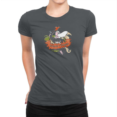 Princess of Dragons Exclusive - Womens Premium T-Shirts RIPT Apparel Small / Heavy Metal