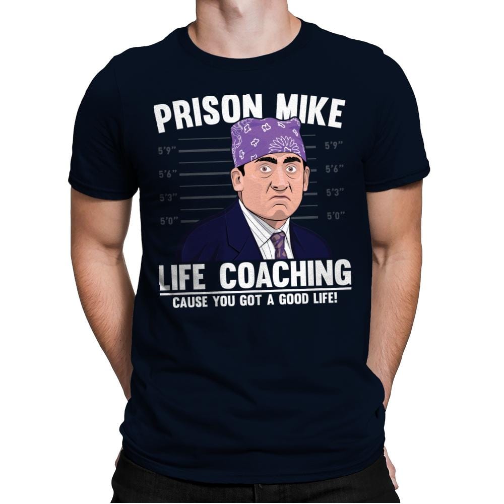 Prison Life Coaching - Mens Premium T-Shirts RIPT Apparel Small / Midnight Navy