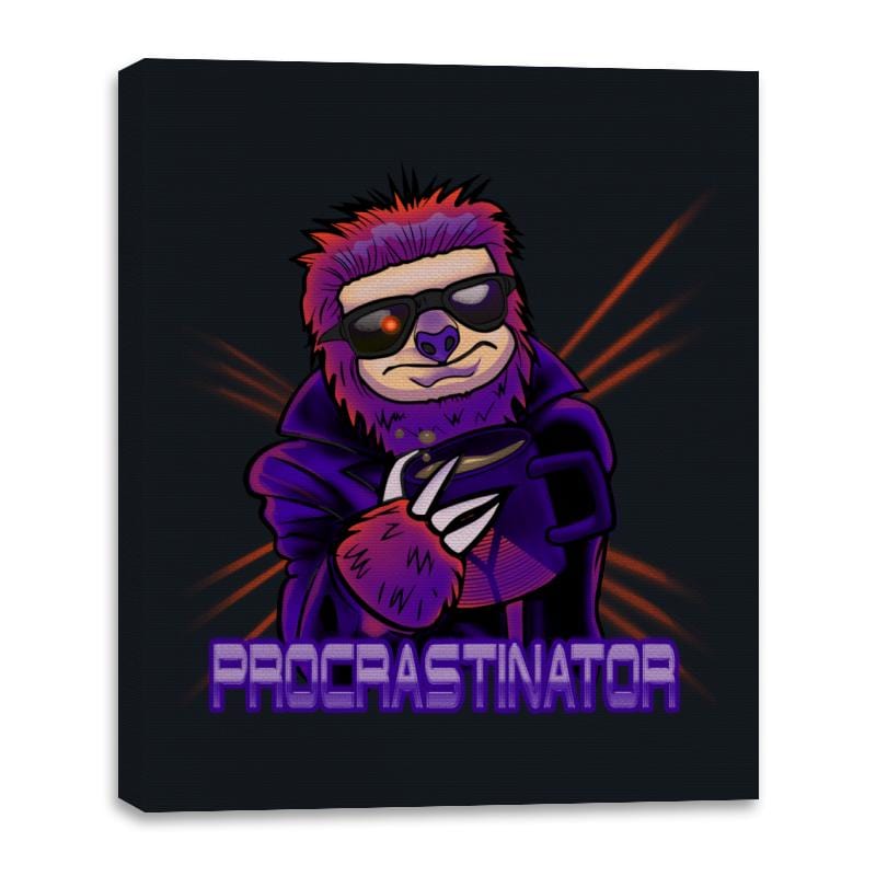 Procastinator - Canvas Wraps Canvas Wraps RIPT Apparel 16x20 / Black