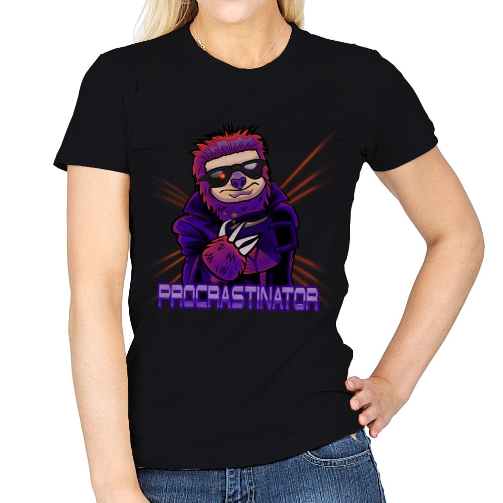 Procastinator - Womens T-Shirts RIPT Apparel Small / Black