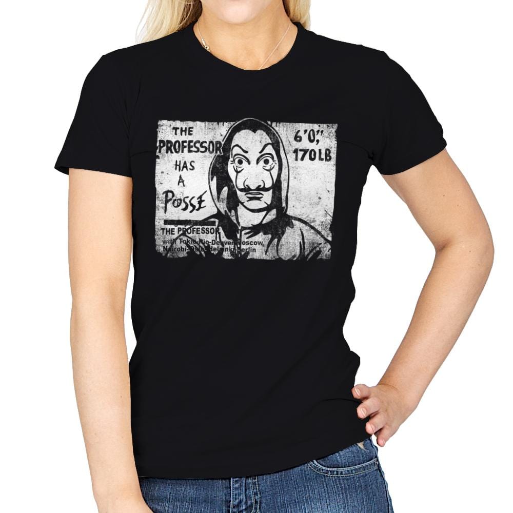 Professor's Posse - Womens T-Shirts RIPT Apparel Small / Black