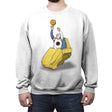 Professor X Jumpshot - Crew Neck Sweatshirt Crew Neck Sweatshirt RIPT Apparel Small / White