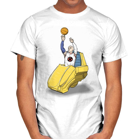 Professor X Jumpshot - Mens T-Shirts RIPT Apparel Small / White