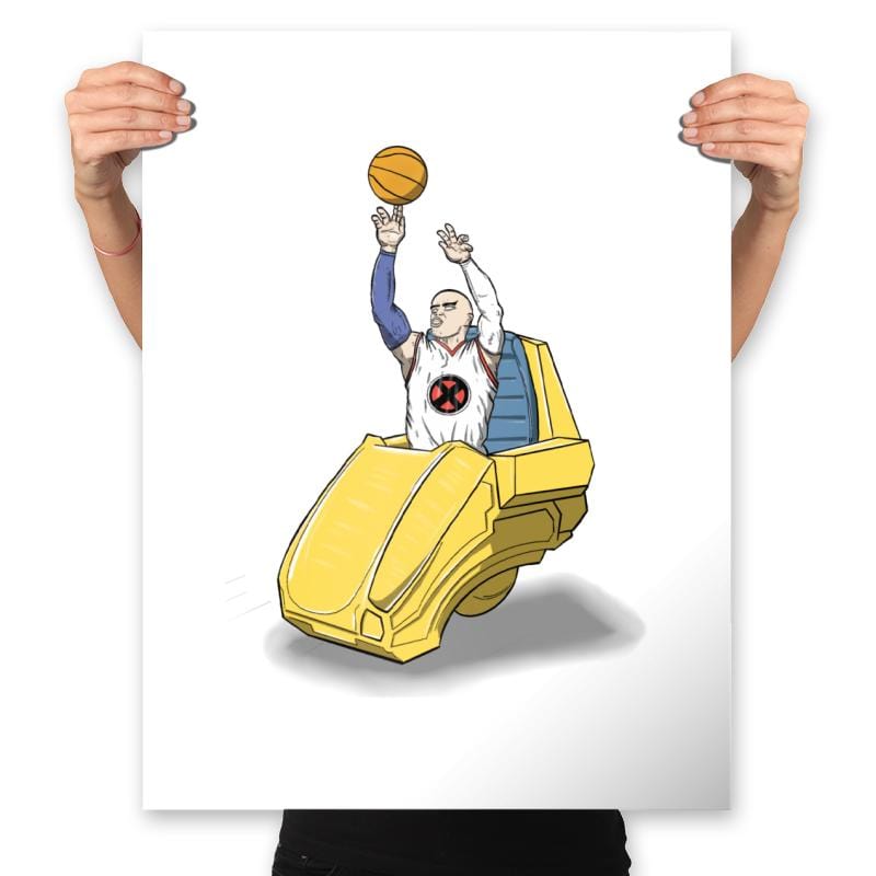 Professor X Jumpshot - Prints Posters RIPT Apparel 18x24 / White