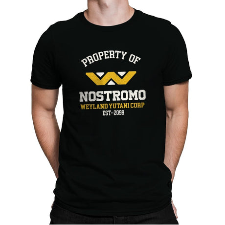 Property of Nostromo - Mens Premium T-Shirts RIPT Apparel Small / Black