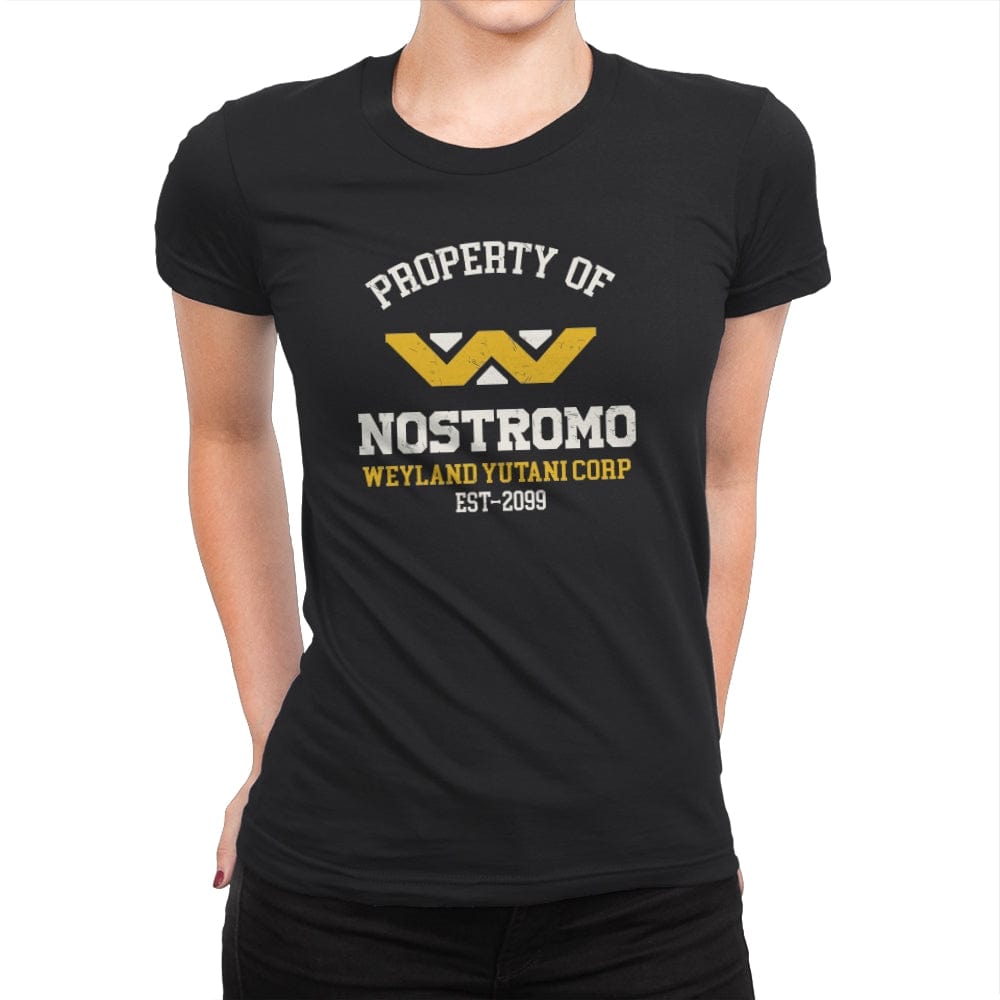 Property of Nostromo - Womens Premium T-Shirts RIPT Apparel Small / Black