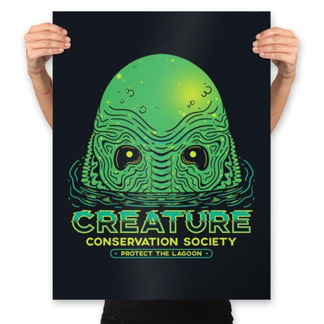 Protect The Lagoon - Prints Posters RIPT Apparel 18x24 / Black