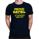 Proud Rebel Scum - Mens Premium T-Shirts RIPT Apparel Small / Midnight Navy