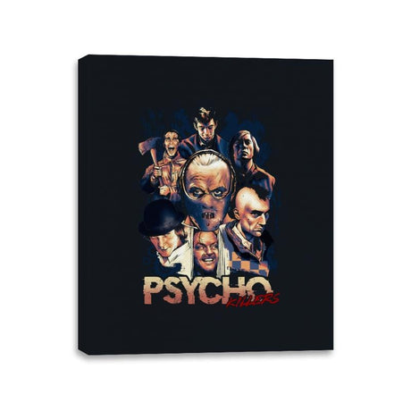 Psycho Killers - Canvas Wraps Canvas Wraps RIPT Apparel 11x14 / Black