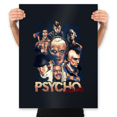 Psycho Killers - Prints Posters RIPT Apparel 18x24 / Black