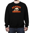 Pug On Your Mask - Crew Neck Sweatshirt Crew Neck Sweatshirt RIPT Apparel Small / Black