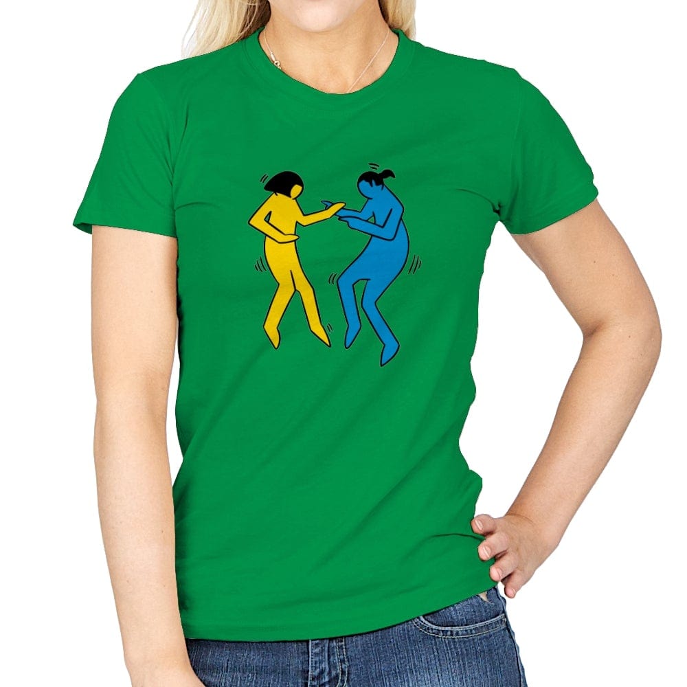 Pulp Fiction Art - Womens T-Shirts RIPT Apparel Small / Irish Green