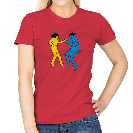 Pulp Fiction Art - Womens T-Shirts RIPT Apparel Small / Red