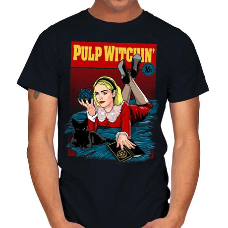 Pulp Witchin - Mens T-Shirts RIPT Apparel Small / Black