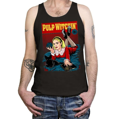 Pulp Witchin - Tanktop Tanktop RIPT Apparel X-Small / Black