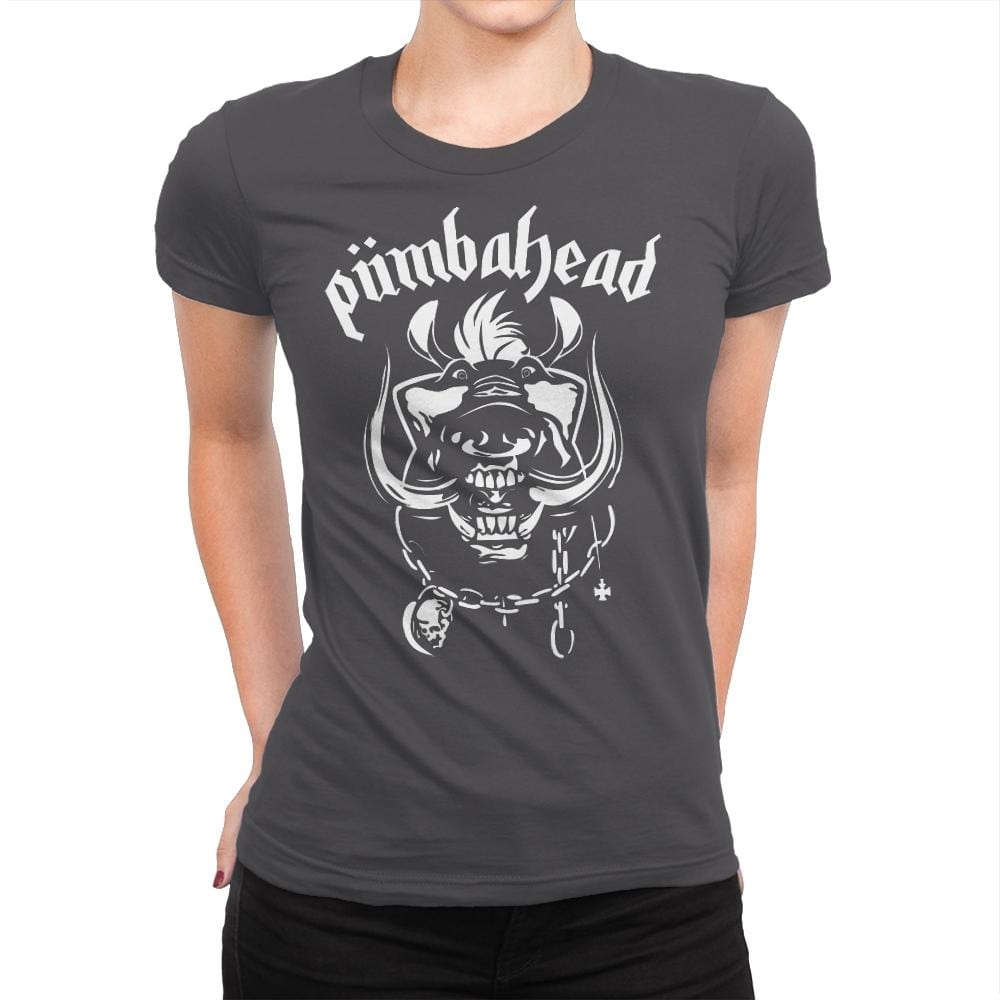 Pumbahead - Womens Premium T-Shirts RIPT Apparel Small / Heavy Metal