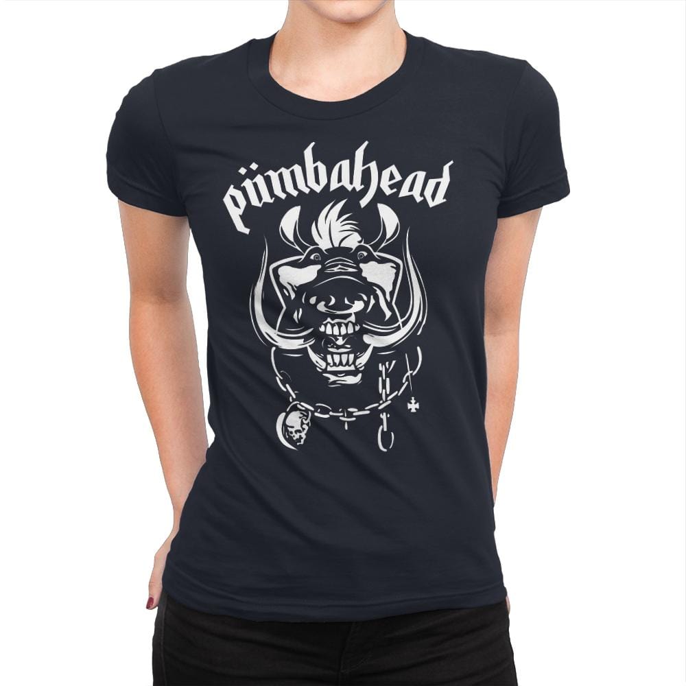 Pumbahead - Womens Premium T-Shirts RIPT Apparel Small / Midnight Navy