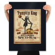 Pumpkin King - Halloween Spiced Rum - Prints Posters RIPT Apparel 18x24 / Black