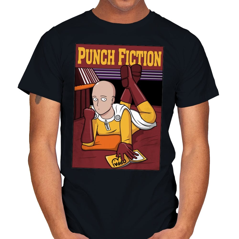 Punch Fiction! - Mens T-Shirts RIPT Apparel Small / Black