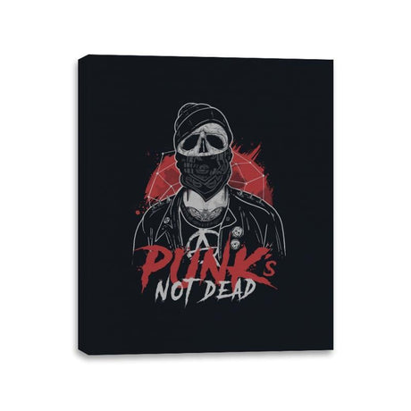 Punk’s Not Dead - Canvas Wraps Canvas Wraps RIPT Apparel 11x14 / Black