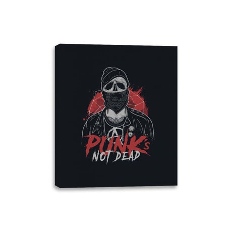 Punk’s Not Dead - Canvas Wraps Canvas Wraps RIPT Apparel 8x10 / Black