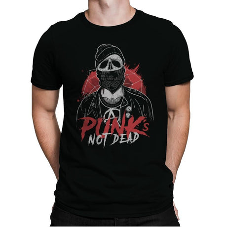 Punk’s Not Dead - Mens Premium T-Shirts RIPT Apparel Small / Black