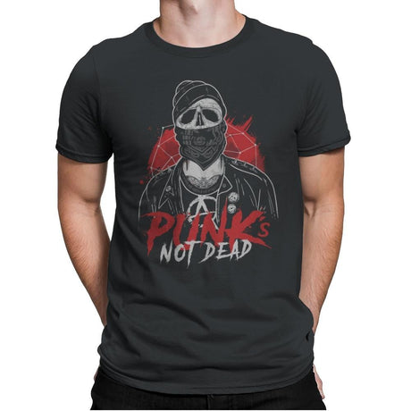 Punk’s Not Dead - Mens Premium T-Shirts RIPT Apparel Small / Heavy Metal