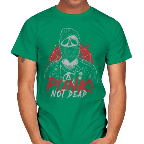 Punk’s Not Dead - Mens T-Shirts RIPT Apparel Small / Kelly