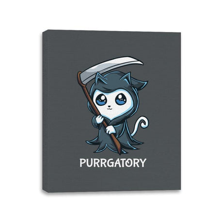 Purrgatory - Canvas Wraps Canvas Wraps RIPT Apparel 11x14 / Charcoal