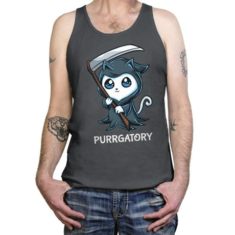 Purrgatory - Tanktop Tanktop RIPT Apparel X-Small / Asphalt