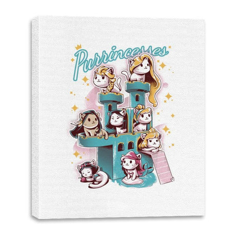 Purrrincess - Canvas Wraps Canvas Wraps RIPT Apparel 16x20 / White