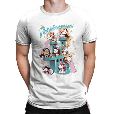 Purrrincess - Mens Premium T-Shirts RIPT Apparel Small / White