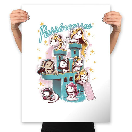 Purrrincess - Prints Posters RIPT Apparel 18x24 / White